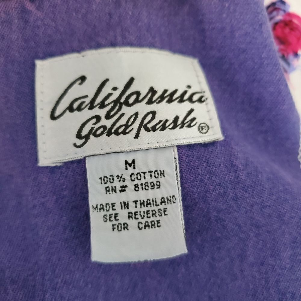 Vintage California gold rush purple denim dress - Picture 6 of 8